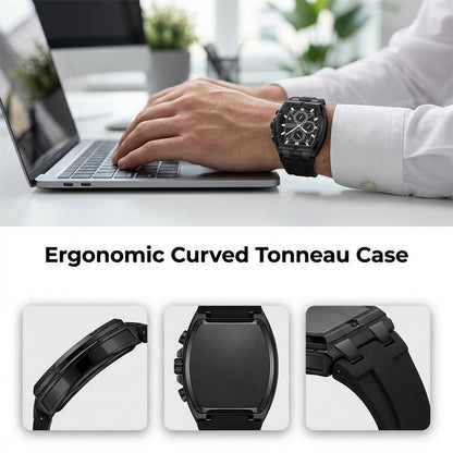 🔥Modern Barrel-Shaped Case Watch for Men