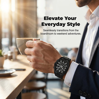 🔥Modern Barrel-Shaped Case Watch for Men