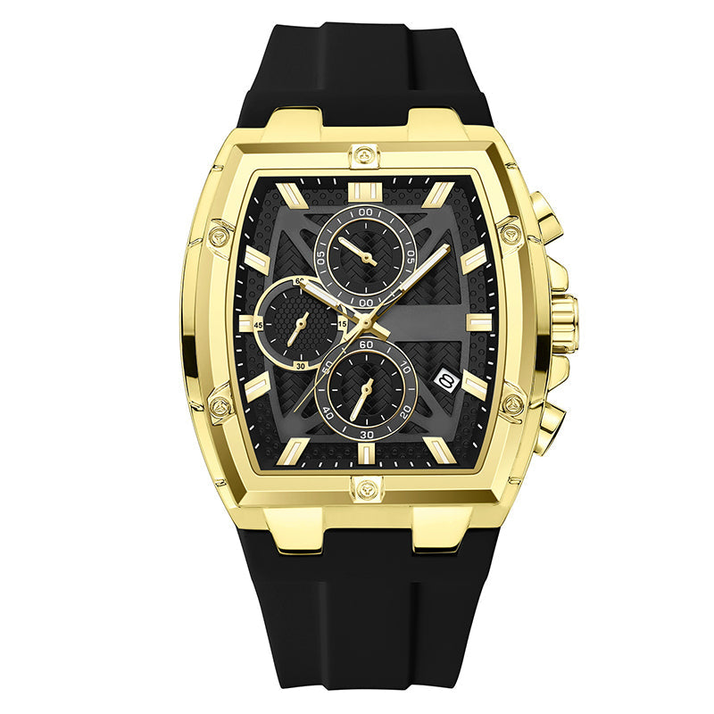 🔥Modern Barrel-Shaped Case Watch for Men