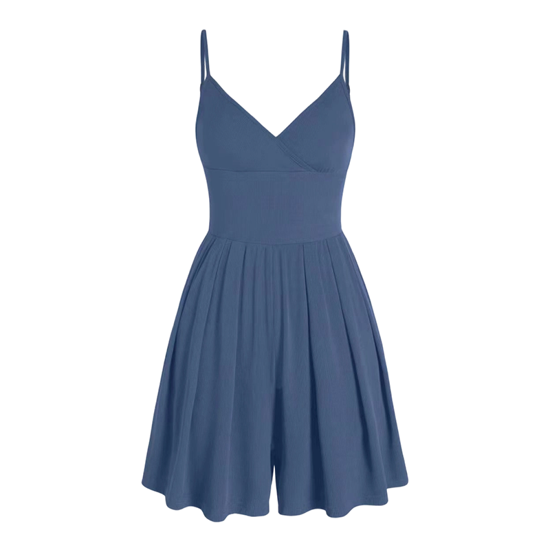 💕 Women‘s Ribbed Knit Romper – Breathable & skin-friendly