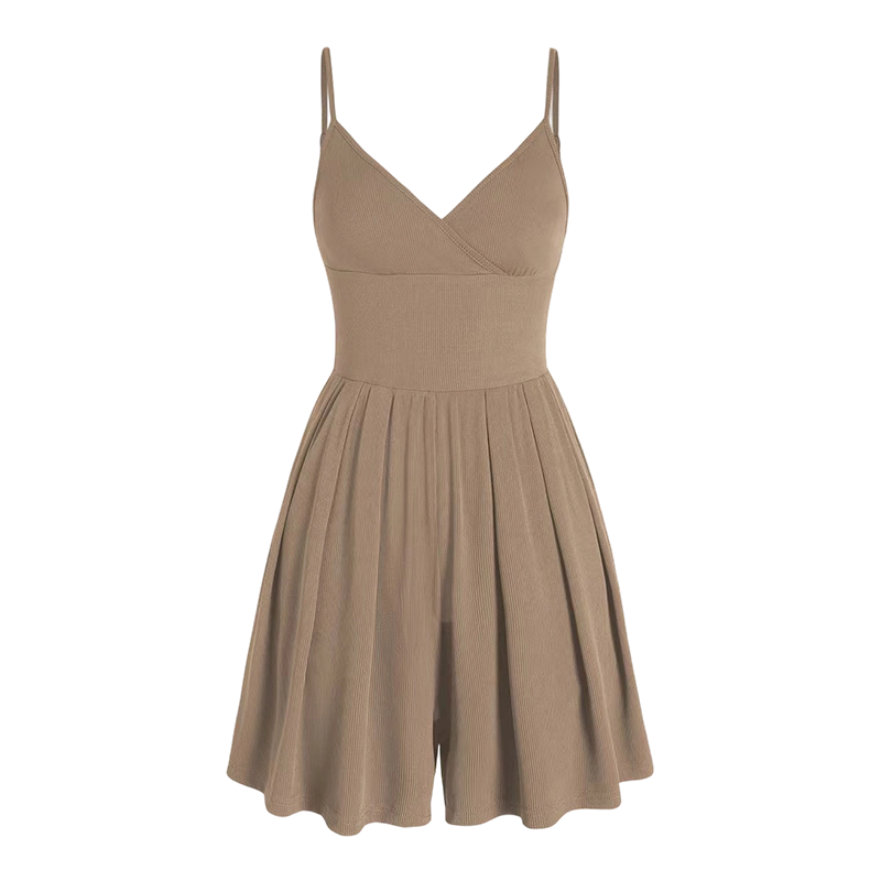 💕 Women‘s Ribbed Knit Romper – Breathable & skin-friendly