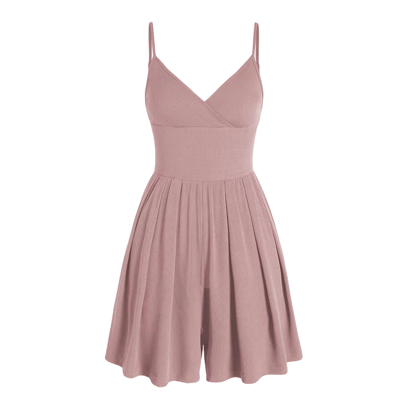 💕 Women‘s Ribbed Knit Romper – Breathable & skin-friendly