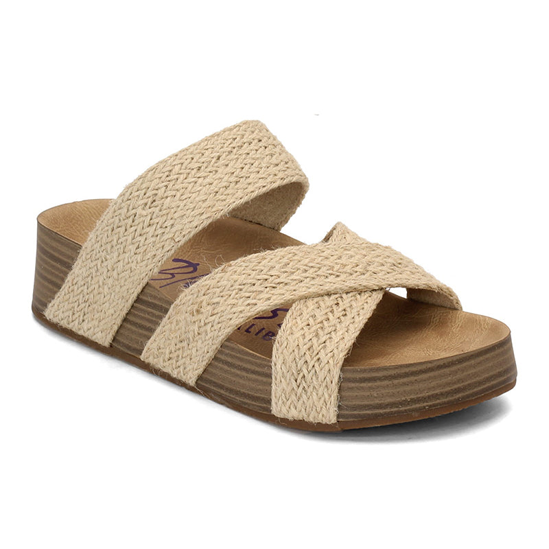 🔥 Women's Criss-Cross Woven Strap Wedge Sandals – Comfortable, Stylish & Perfect for Summer Days ☀️
