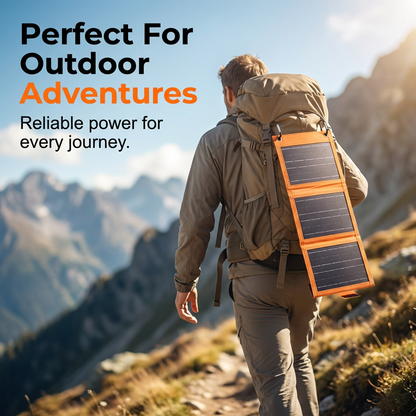 ☀️ Portable Solar Panel – Foldable, USB Charging, Weather-Resistant