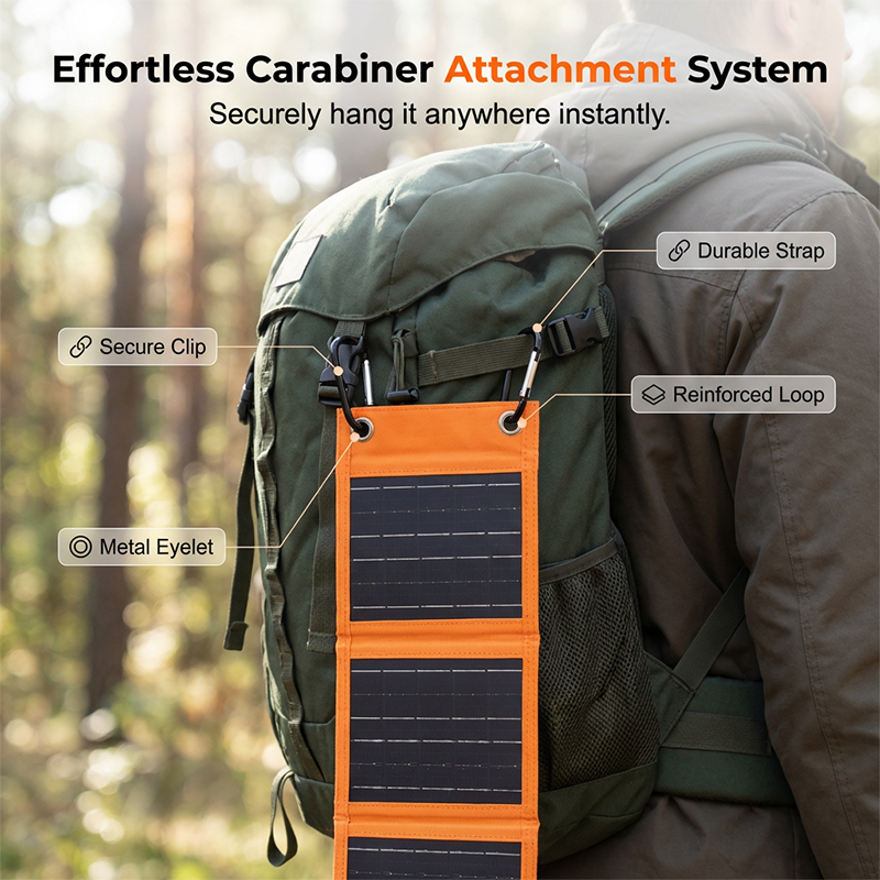 ☀️ Portable Solar Panel – Foldable, USB Charging, Weather-Resistant
