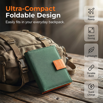 ☀️ Portable Solar Panel – Foldable, USB Charging, Weather-Resistant