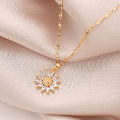 Sunflower Pendant Necklace for Women 📿