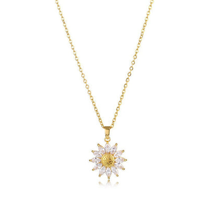 Sunflower Pendant Necklace for Women 📿