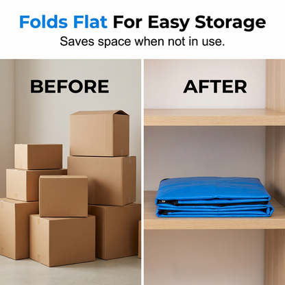 🔥Collapsible Storage & Moving Bag – Heavy‑duty PE, water‑resistant