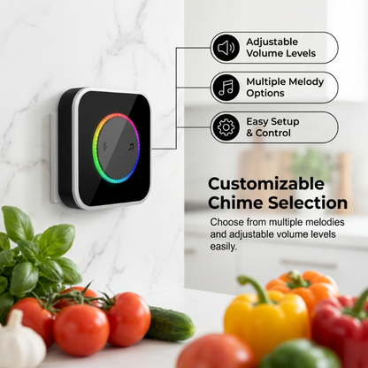 📢Wireless Doorbell with 7-Color LED Light
