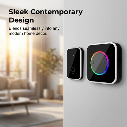 📢Wireless Doorbell with 7-Color LED Light