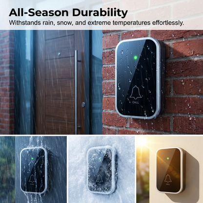 📢Wireless Doorbell with 7-Color LED Light
