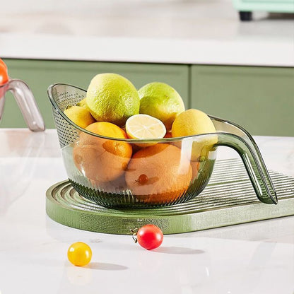 🍚  Multipurpose Rice Washing Bowl Strainer with Handle