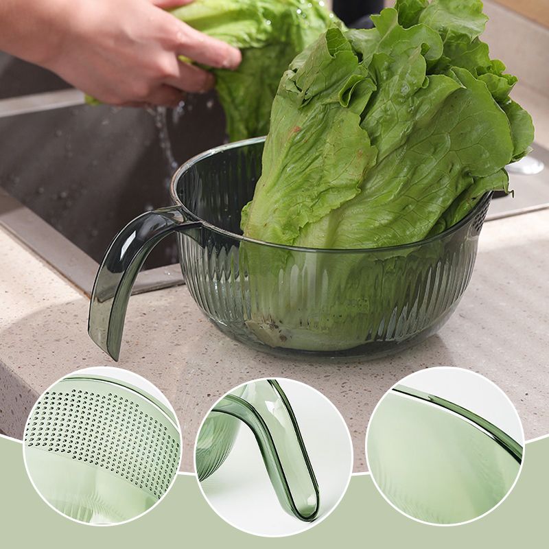 🍚  Multipurpose Rice Washing Bowl Strainer with Handle