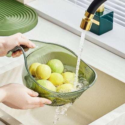 🍚  Multipurpose Rice Washing Bowl Strainer with Handle