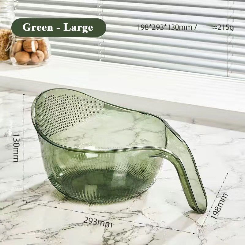 🍚  Multipurpose Rice Washing Bowl Strainer with Handle
