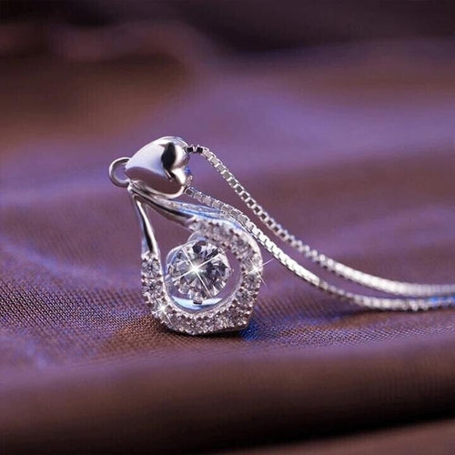 💖Twinkling Heart Waterdrop Stone Necklace