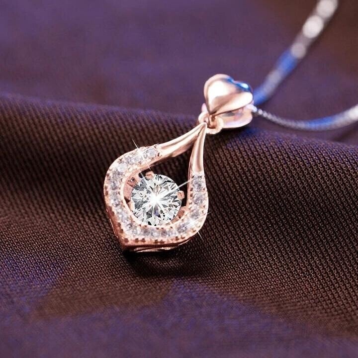 💖Twinkling Heart Waterdrop Stone Necklace