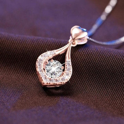 💖Twinkling Heart Waterdrop Stone Necklace