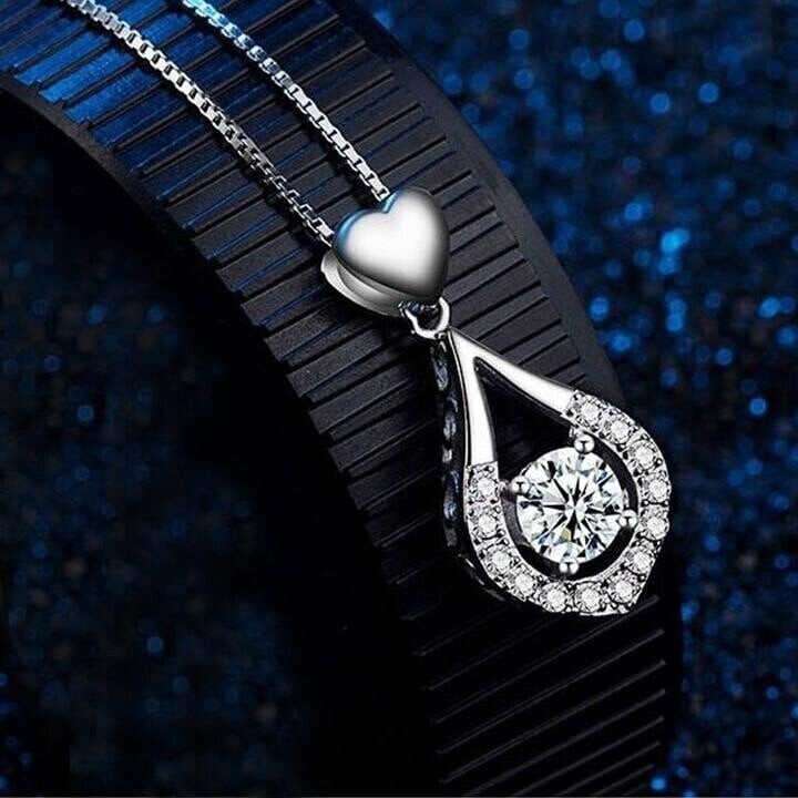 💖Twinkling Heart Waterdrop Stone Necklace
