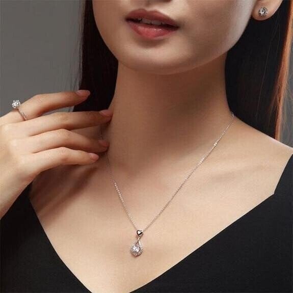 💖Twinkling Heart Waterdrop Stone Necklace