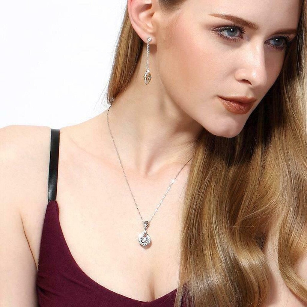 💖Twinkling Heart Waterdrop Stone Necklace