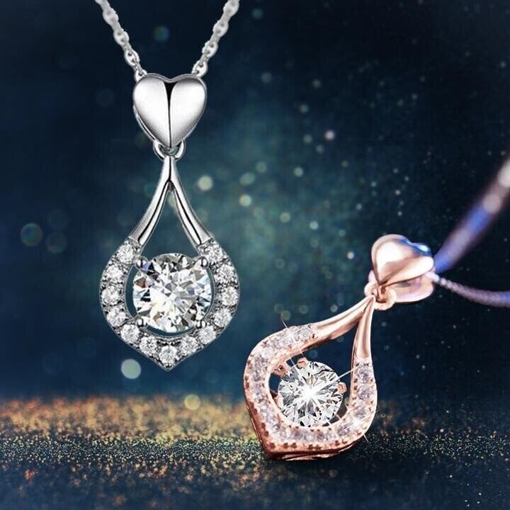 💖Twinkling Heart Waterdrop Stone Necklace