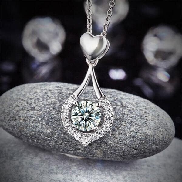 💖Twinkling Heart Waterdrop Stone Necklace