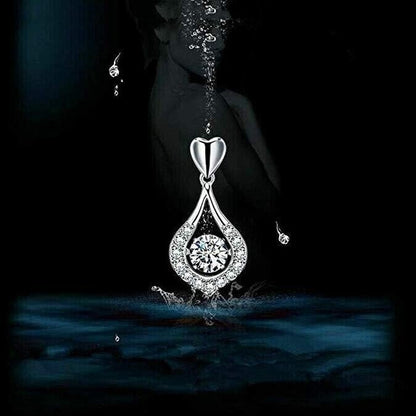 💖Twinkling Heart Waterdrop Stone Necklace