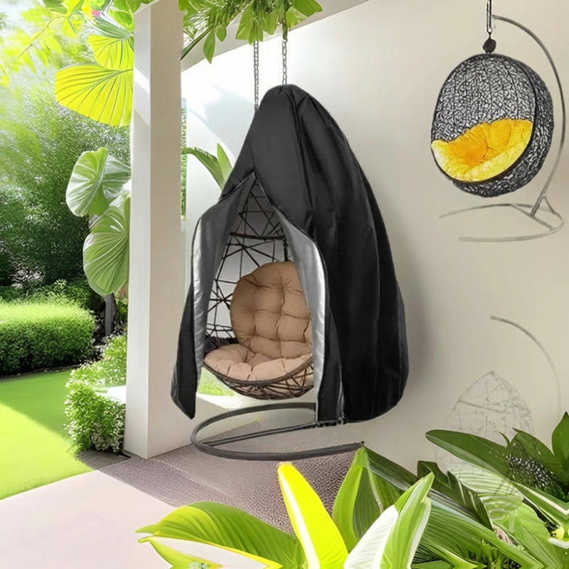 ⏰🔥New Arrival🪑 Heavy-Duty Waterproof Hanging Egg Chair Cover – UV Resistant, Durable Oxford Cloth & Easy Zipper Installation ☀️✨