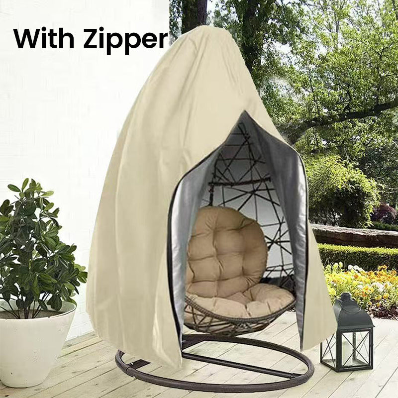 ⏰🔥New Arrival🪑 Heavy-Duty Waterproof Hanging Egg Chair Cover – UV Resistant, Durable Oxford Cloth & Easy Zipper Installation ☀️✨