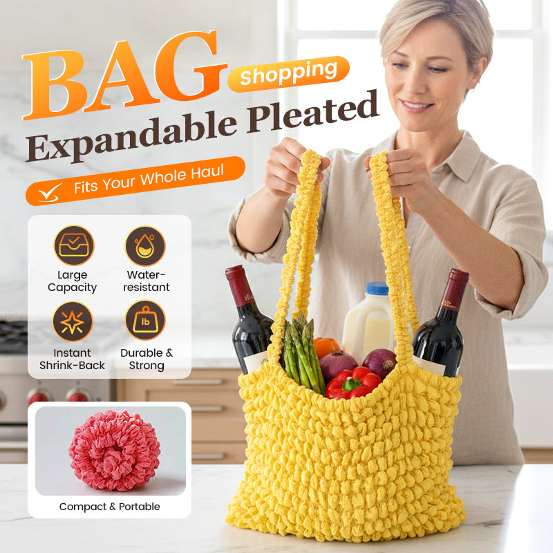 📢📢40% OFF !! ⏰Expandable Pleated Shopping Bag
