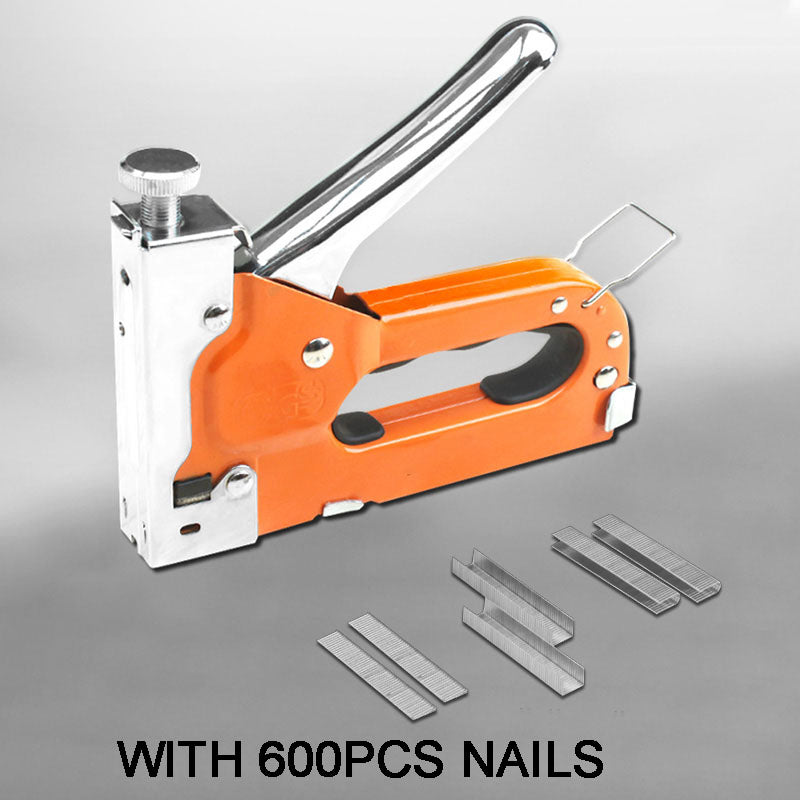 📢📢40% OFF !! ⏰3 In 1 Staple Nail Tool ✅ Adjustable Power & 600 Nails Included | Fast DIY Woodworking Fixes 🔥