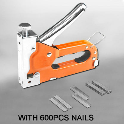 📢📢40% OFF !! ⏰3 In 1 Staple Nail Tool ✅ Adjustable Power & 600 Nails Included | Fast DIY Woodworking Fixes 🔥