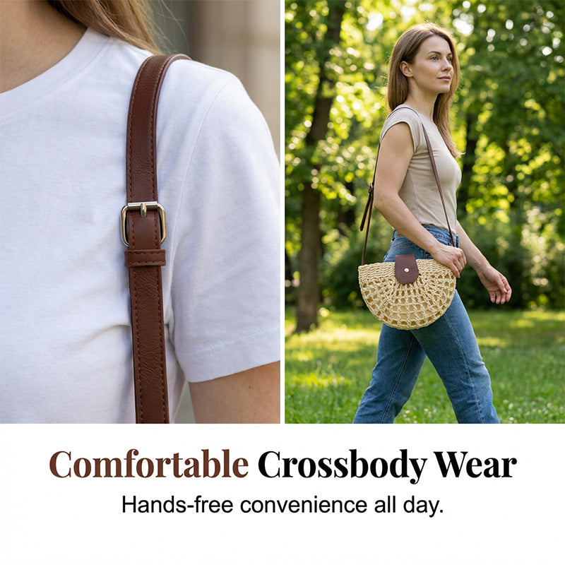 📢📢35% OFF !! ⏰Woven Crossbody Bag for Women