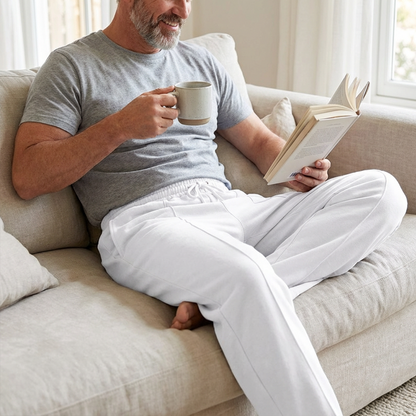 💥Men's Elastic Waist Drawstring Straight Leg Pants
