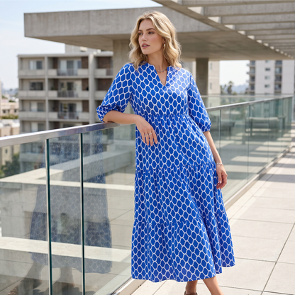 📢📢30% OFF !! ⏰Women's Casual Bohemian Printed Maxi Dress