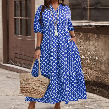 📢📢30% OFF !! ⏰Women's Casual Bohemian Printed Maxi Dress