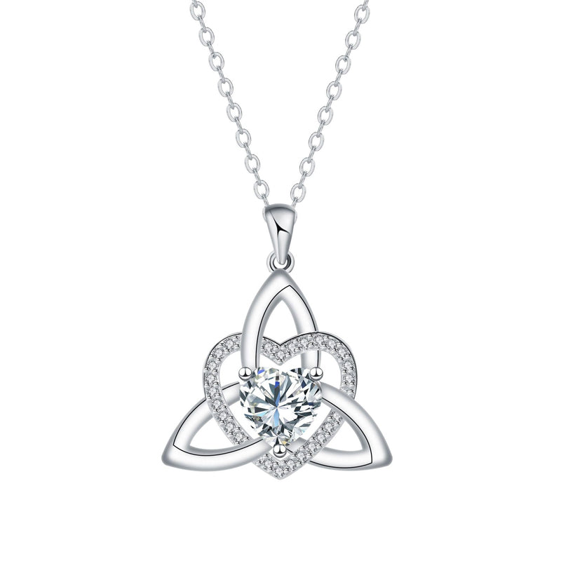 Celtic Knot Heart Pendant Necklace💎📿