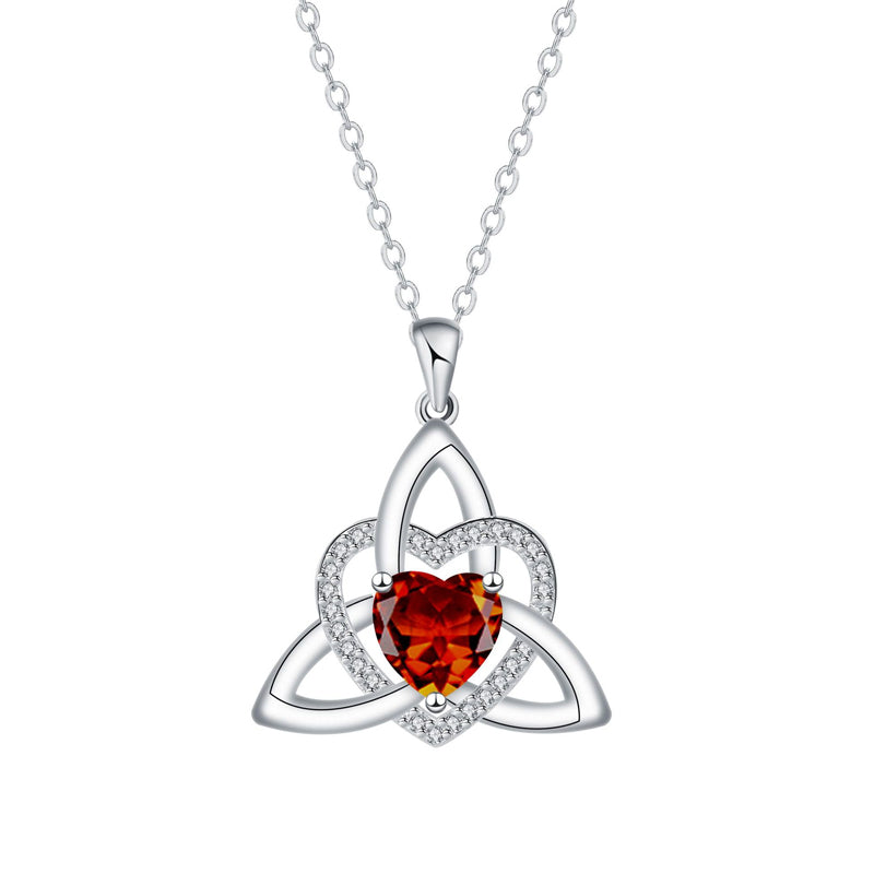 Celtic Knot Heart Pendant Necklace💎📿