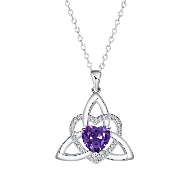 Celtic Knot Heart Pendant Necklace💎📿