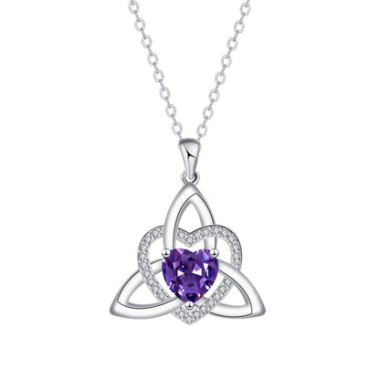 Celtic Knot Heart Pendant Necklace💎📿