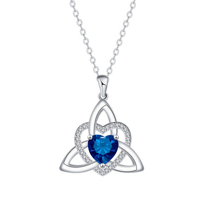 Celtic Knot Heart Pendant Necklace💎📿