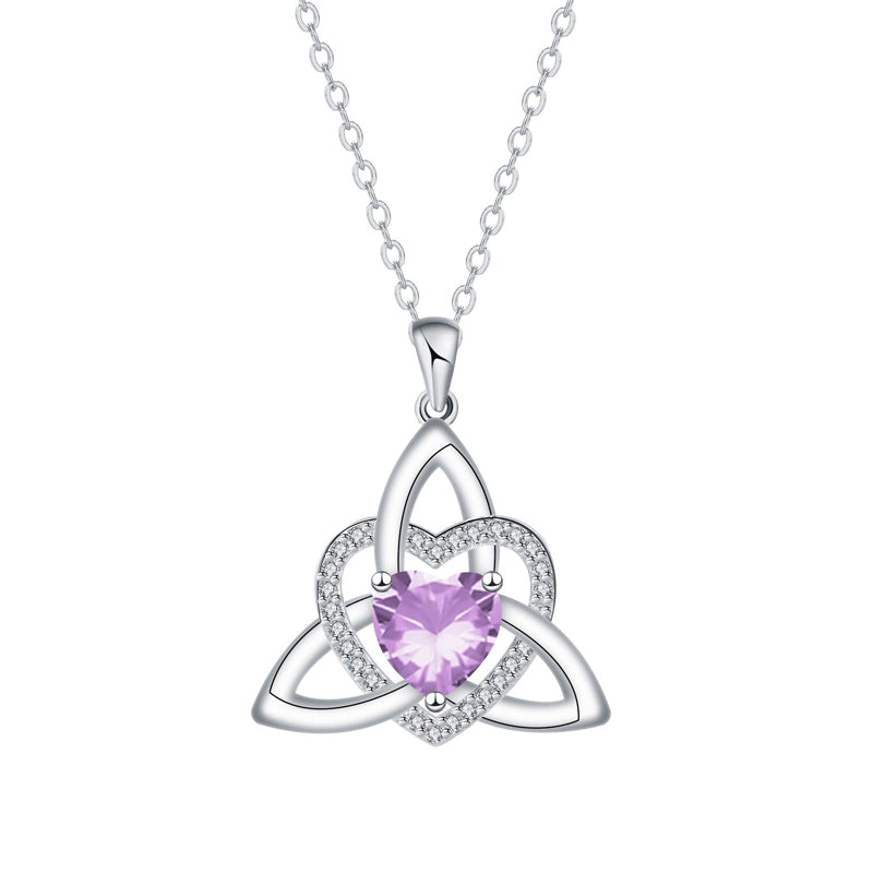 Celtic Knot Heart Pendant Necklace💎📿