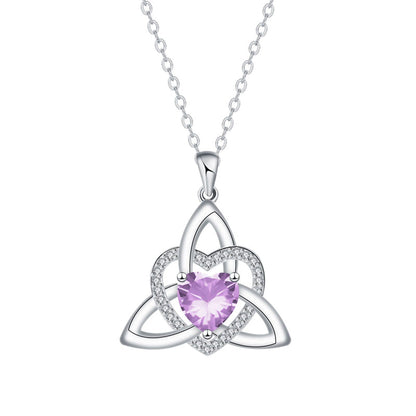 Celtic Knot Heart Pendant Necklace💎📿