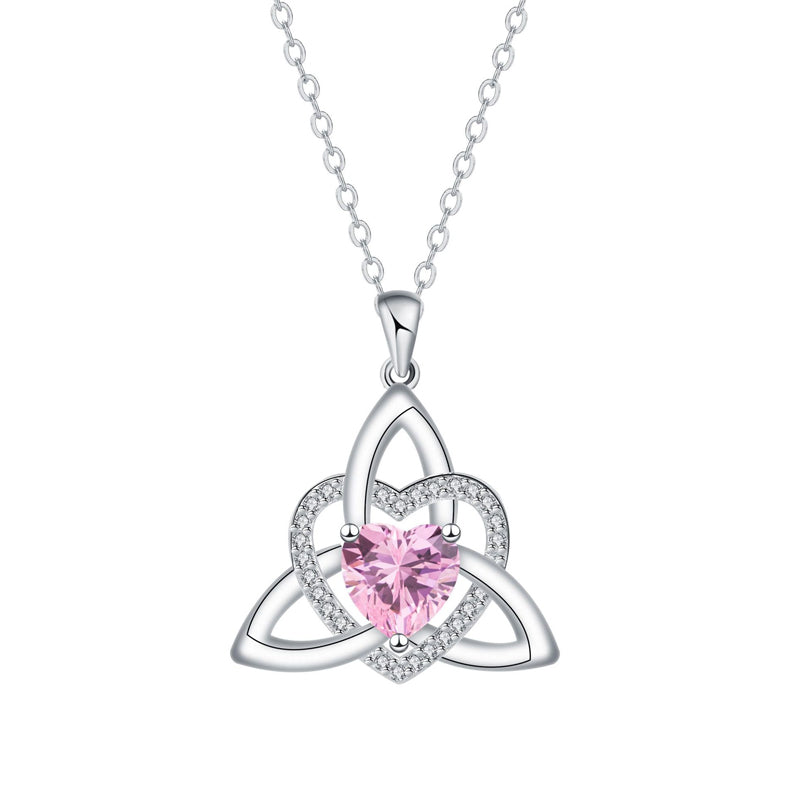 Celtic Knot Heart Pendant Necklace💎📿