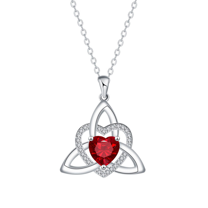 Celtic Knot Heart Pendant Necklace💎📿