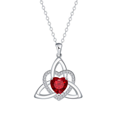 Celtic Knot Heart Pendant Necklace💎📿