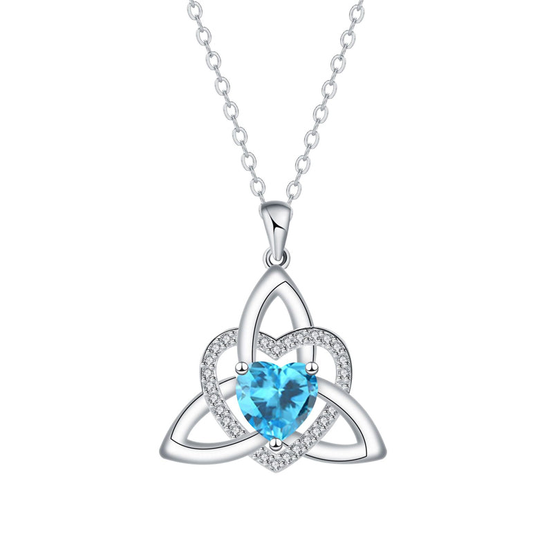 Celtic Knot Heart Pendant Necklace💎📿