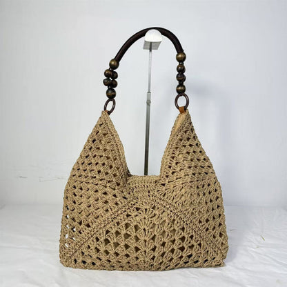 🏝️Artisanal Woven Tote with Inner Lining